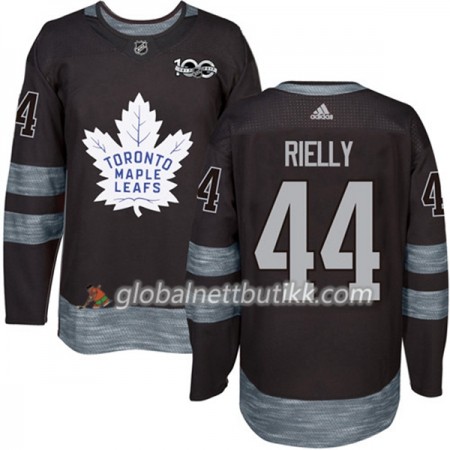 Toronto Maple Leafs Hockeydrakt Morgan Rielly 44 1917-2017 100th Anniversary Svart Adidas Authentic - Herre